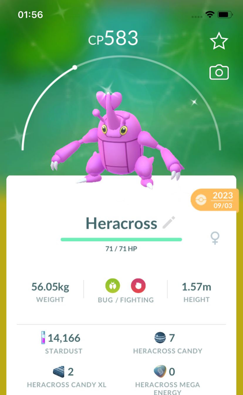 Shiny Heracross 2020 Trade (Guaranteed Lucky) - Pokemon GO Trade