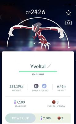 Shiny Yveltal - Pokemon GO Trade Service