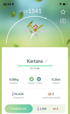 Kartana Lv15 Trade - Pokemon GO Trade Service