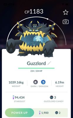 Guzzlord Lv15 Trade - Pokemon GO Trade Service