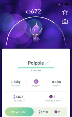 Poipole Lv15 (Registered Trade) - Pokemon GO Trade Service