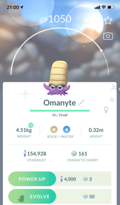 Shiny Omanyte - Pokemon GO Trade