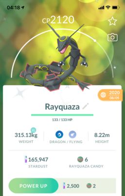 Shiny Rayquaza - Pokemon GO Trade