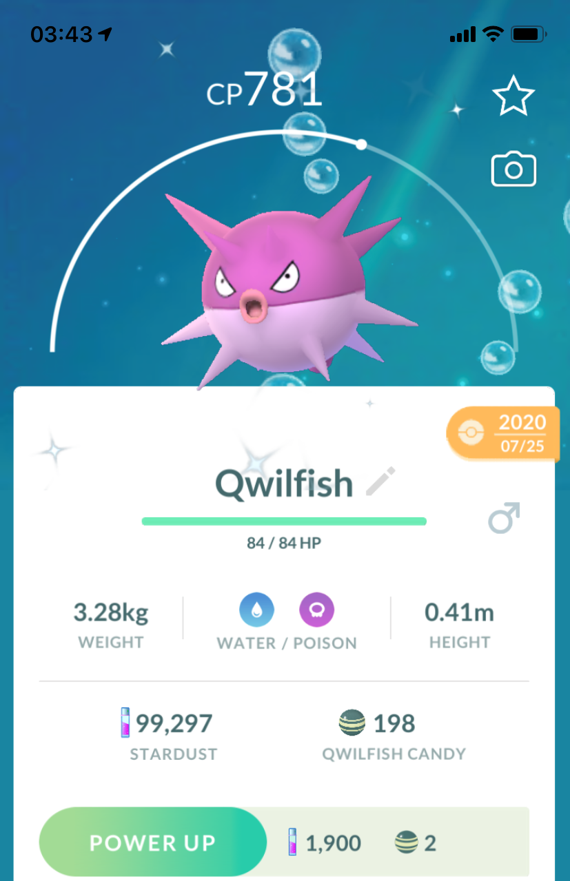 Shiny Qwilfish - Pokemon GO Trade