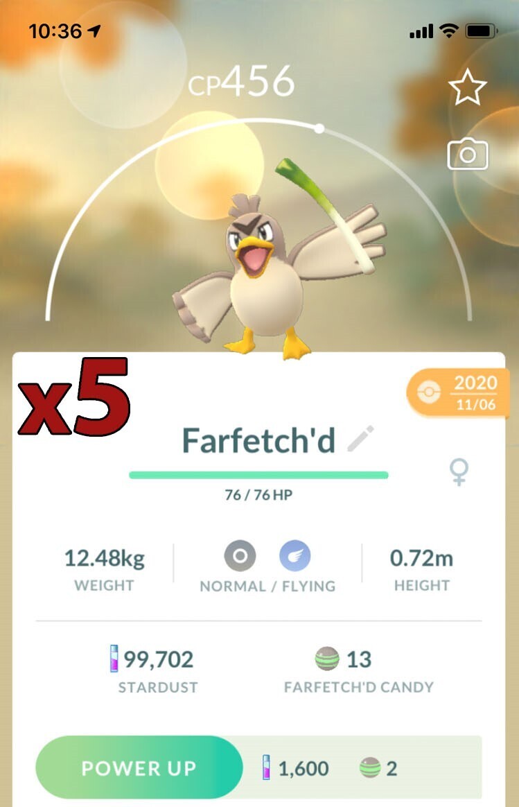 Farfetch'd [x5] - Pokemon GO Trade