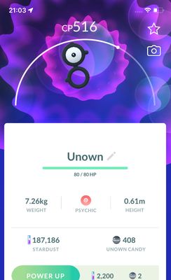 Unown B - Pokemon GO Trade