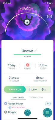 Unown W - Pokemon GO Trade