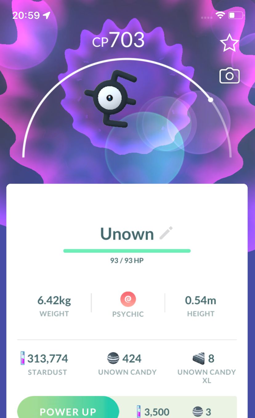 Unown E - Pokemon GO Trade