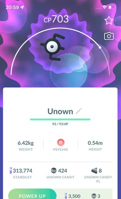 Unown E - Pokemon GO Trade