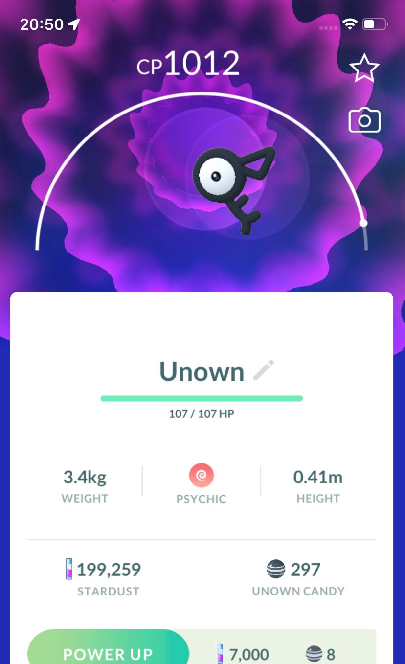 Unown F - Pokemon GO Trade