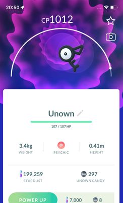 Unown F - Pokemon GO Trade