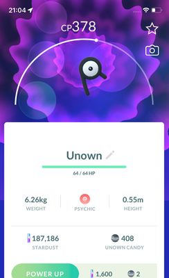 Unown R - Pokemon GO Trade