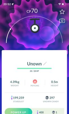 Unown T - Pokemon GO Trade