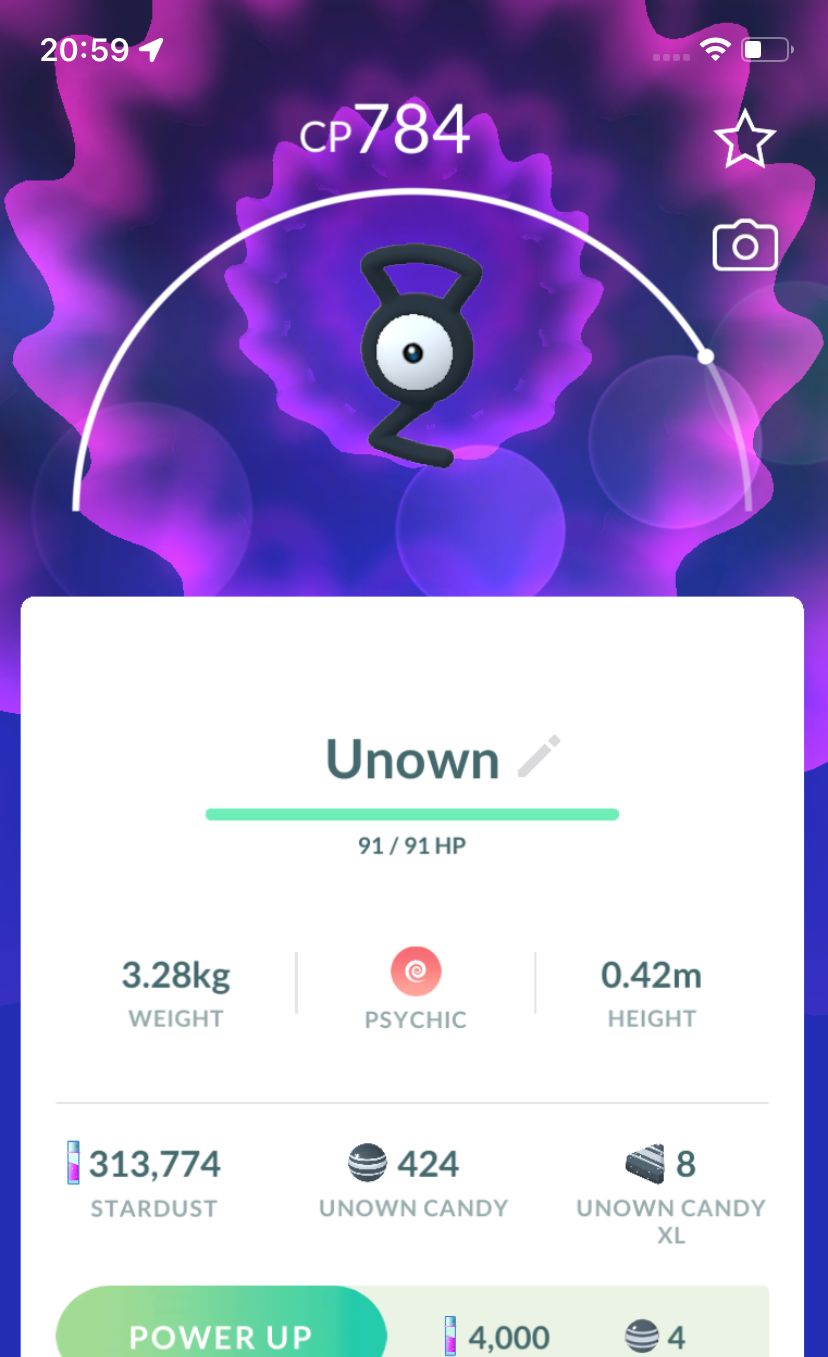 Unown G - Pokemon GO Trade