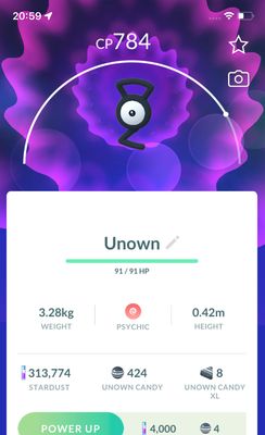 Unown G - Pokemon GO Trade