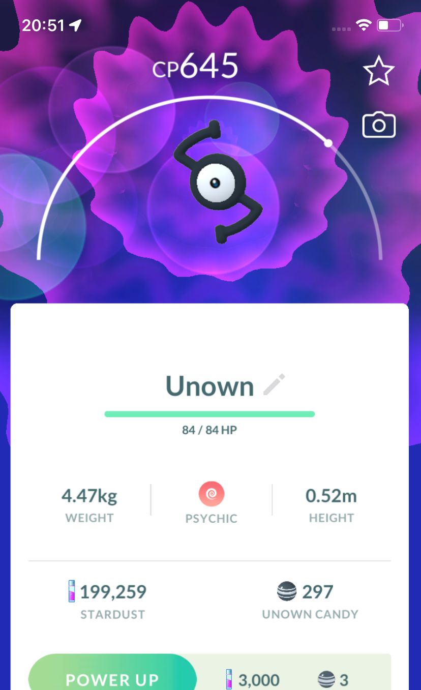 Unown S - Pokemon GO Trade
