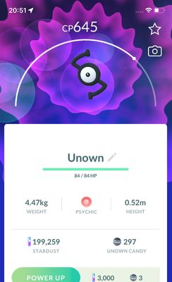Unown S - Pokemon GO Trade
