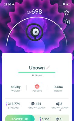 Unown O - Pokemon GO Trade