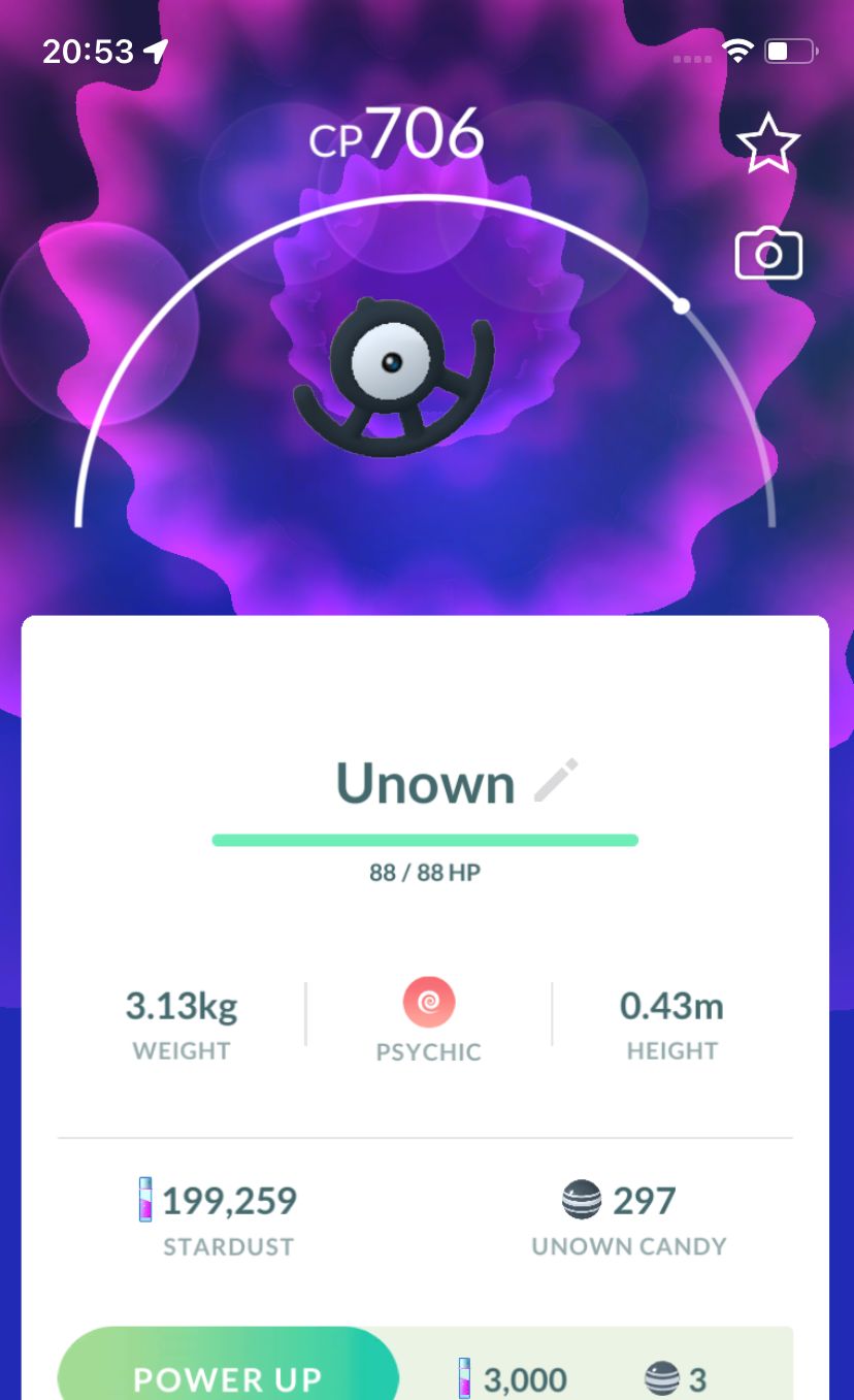 Unown U - Pokemon GO Trade