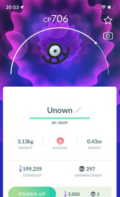 Unown U - Pokemon GO Trade