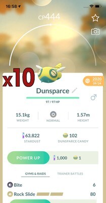 Dunsparce Trades [x10] - Pokemon GO Trade