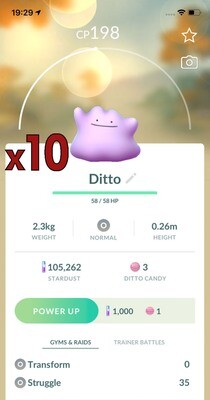 Ditto Trades [x10] - Pokemon GO Trade