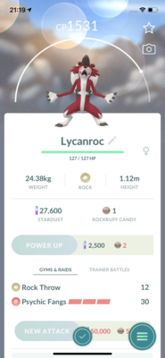 Lycanroc Midnight Form Trade - Pokemon GO Trade