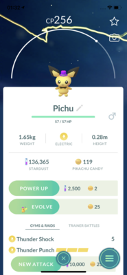 Pichu Party Hat (Pink) Trade - Pokemon GO Trade