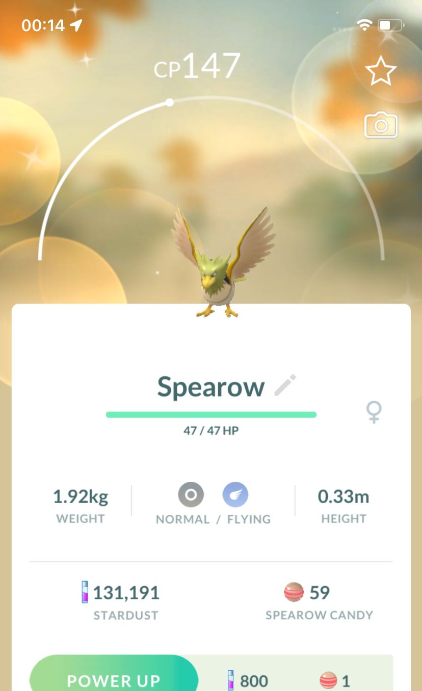 Shiny Spearow Trade - Pokemon GO Trade