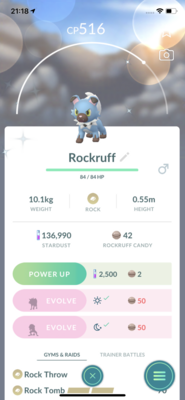Shiny Rockruff Trade - Pokemon GO Trade