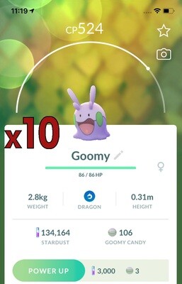 Goomy Trades [x10] - Pokemon GO Trade