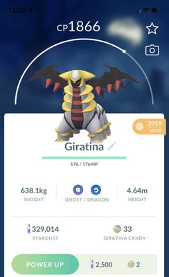 Giratina Altered Form 2019 Trade (Guaranteed Lucky) - Pokemon GO Trade
