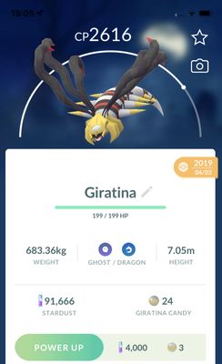 Giratina Origin Form 2019 Trade (Guaranteed Lucky) - Pokemon GO Trade