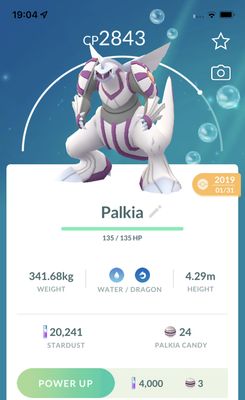 Palkia 2019 Trade (Guaranteed Lucky) - Pokemon GO Trade