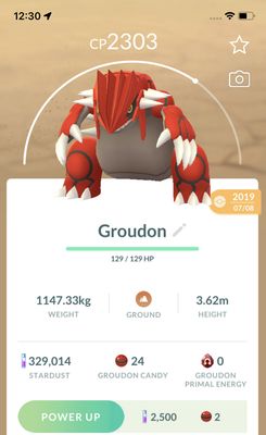 Groudon 2019 Trade (Guaranteed Lucky) - Pokemon GO Trade
