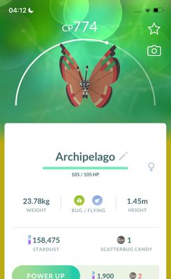#666 Vivillon Archipelago Pattern Trade - Pokemon GO Trade