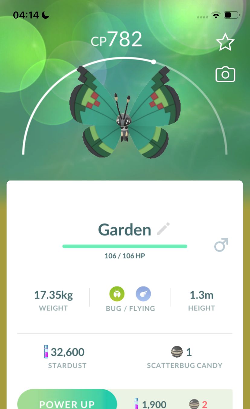 #666 Vivillon Garden Pattern Trade - Pokemon GO Trade