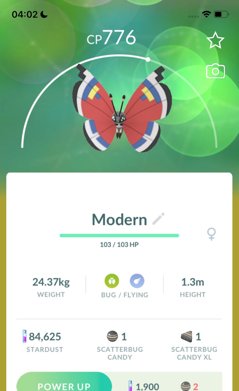 #666 Vivillon Modern Pattern Trade - Pokemon GO Trade