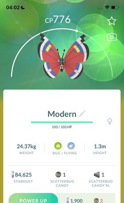 #666 Vivillon Modern Pattern Trade - Pokemon GO Trade