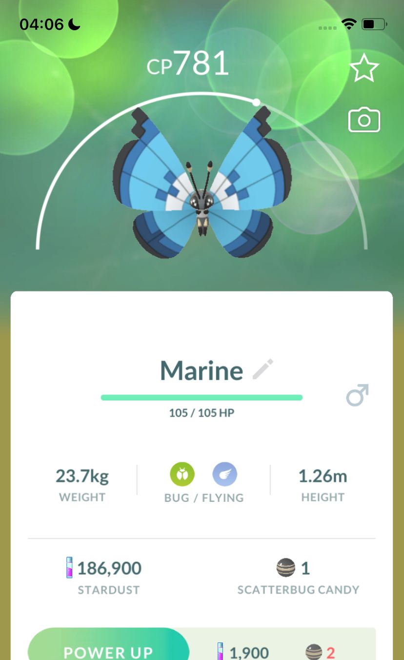 #666 Vivillon Marine Pattern Trade - Pokemon GO Trade