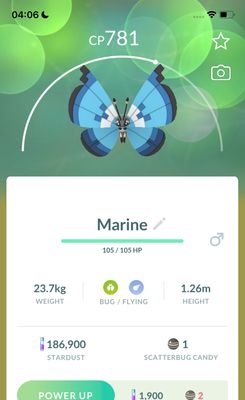 #666 Vivillon Marine Pattern Trade - Pokemon GO Trade