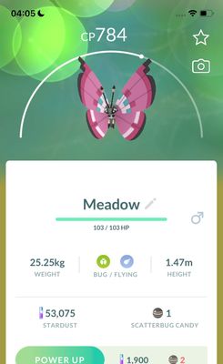 #666 Vivillon Meadow Pattern Trade - Pokemon GO Trade