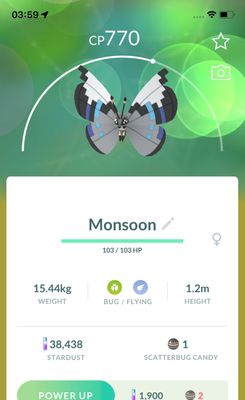 #666 Vivillon Monsoon Pattern Trade - Pokemon GO Trade