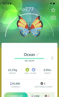 #666 Vivillon Ocean Pattern Trade - Pokemon GO Trade