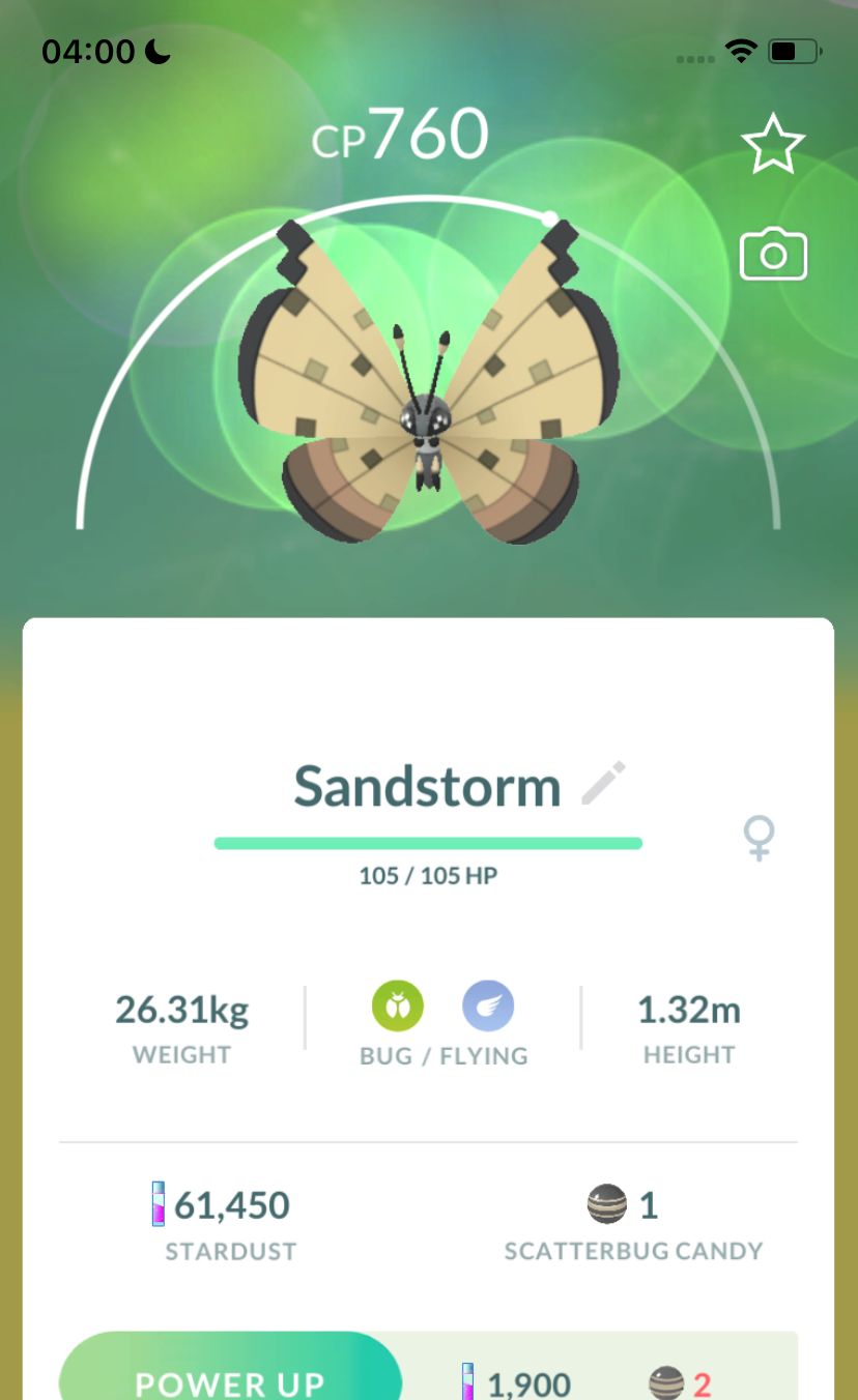 #666 Vivillon Sandstorm Pattern Trade - Pokemon GO Trade