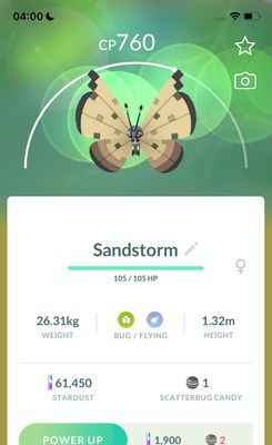 #666 Vivillon Sandstorm Pattern Trade - Pokemon GO Trade