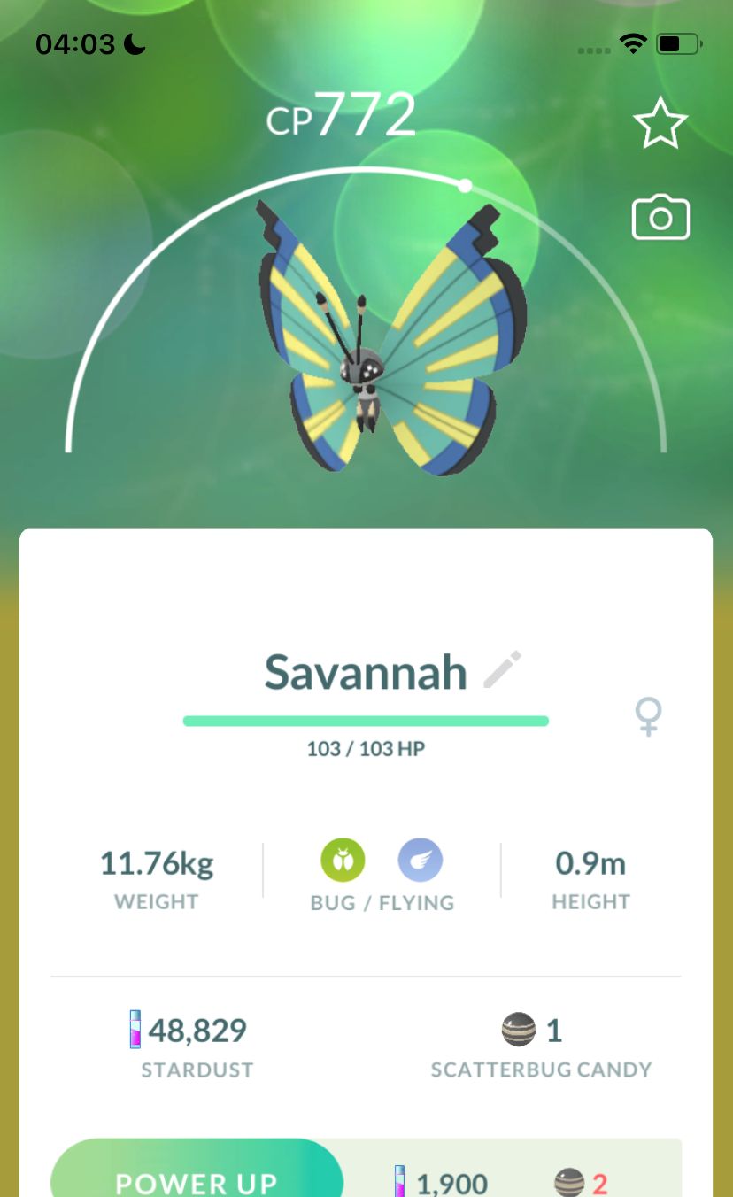 #666 Vivillon Savannah Pattern Trade - Pokemon GO Trade