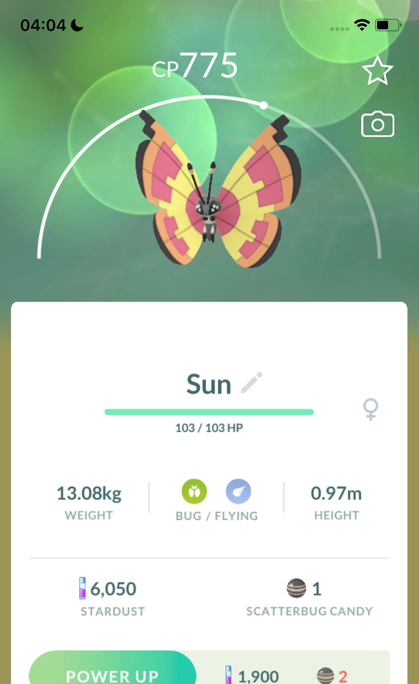 #666 Vivillon Sun Pattern Trade - Pokemon GO Trade