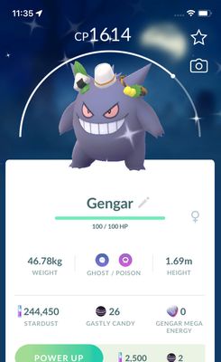 Shiny Gengar (Trick and Treats Costumes) Trade - Pokemon GO Trade