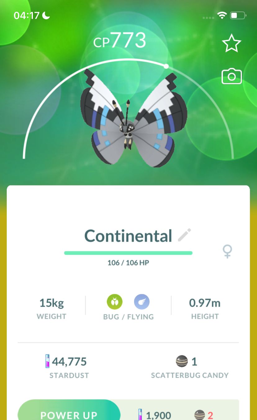 #666 Vivillon Continental Pattern Trade - Pokemon GO Trade